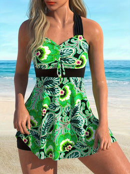 KissICON Curvaswim Curve Ethnic Tankini – Bohemian Chic Beach