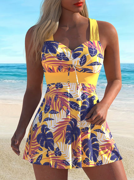 KissICON Curvaswim Curve Yellow Tankini