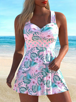 KissICON Curvaswim Floral Curve Tankini