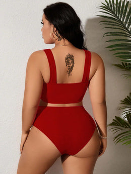 KissICON Curve 2 Pieces Plain Separate Holiday Swimwear
