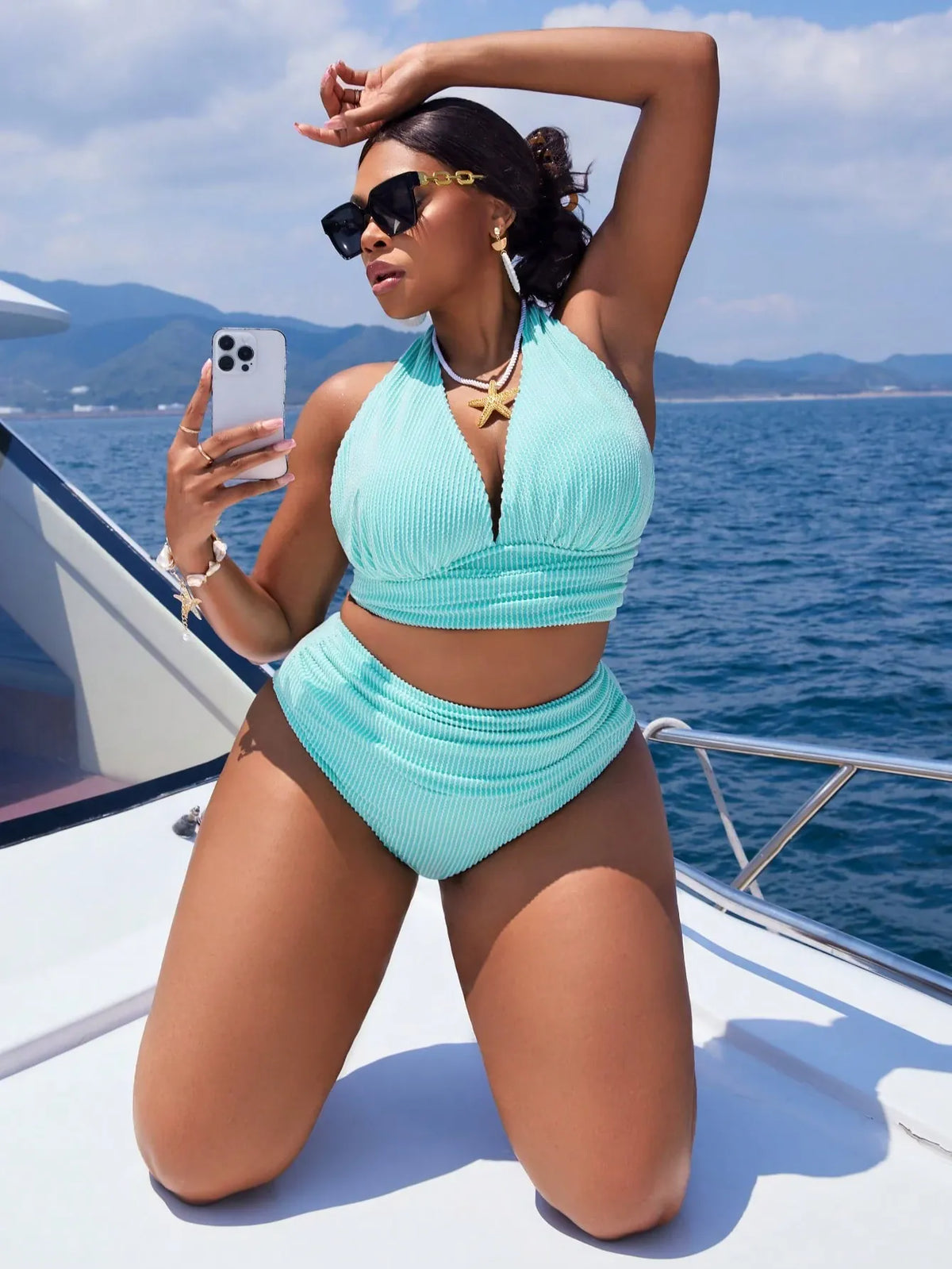 KissICON Curve 2pcs Daily Halter Splitting Swimsuit –