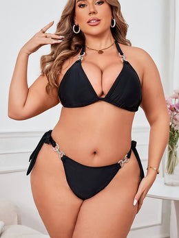 KissICON Curve Bikini – Metallic Accents Black