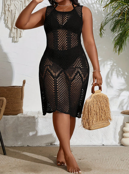 KissICON Curve Black Lace Beach Coverup – Vacation
