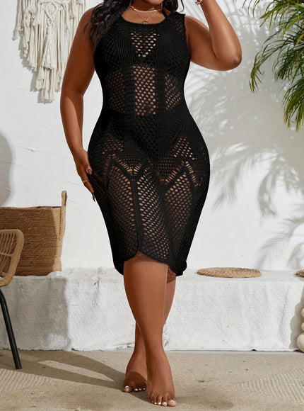 KissICON Curve Black Lace Beach Coverup – Vacation