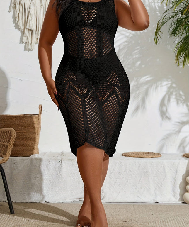 KissICON Curve Black Lace Beach Coverup – Vacation