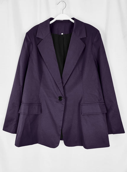 KissICON Curve Black Tailored Blazer – Wrinkleresistant Machinewashable