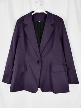 KissICON Curve Black Tailored Blazer – Wrinkleresistant Machinewashable