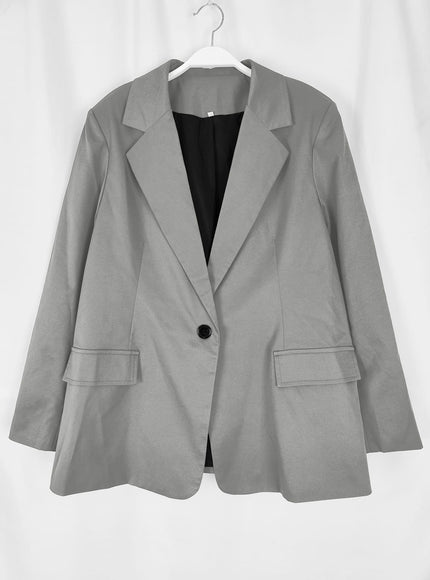 KissICON Curve Black Tailored Blazer – Wrinkleresistant Machinewashable