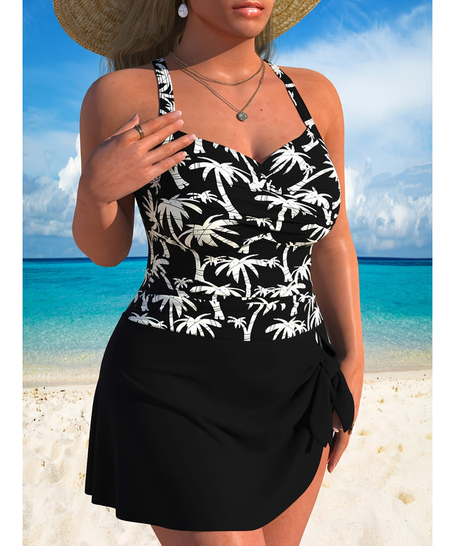 KissICON Curve Coconut Print Onepiece Swimsuit