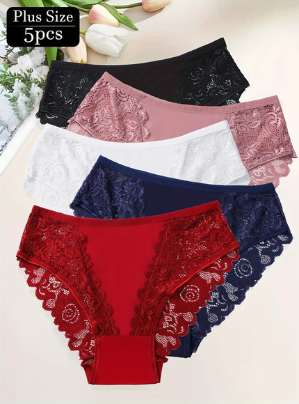 KissICON Curve Elegant Lace Floral Panties