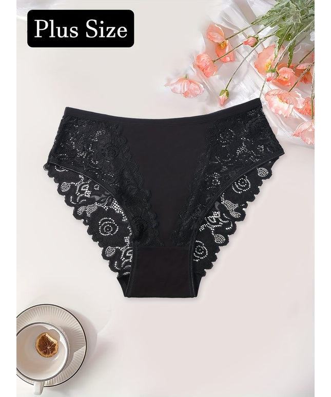 KissICON Curve Elegant Lace Floral Panties