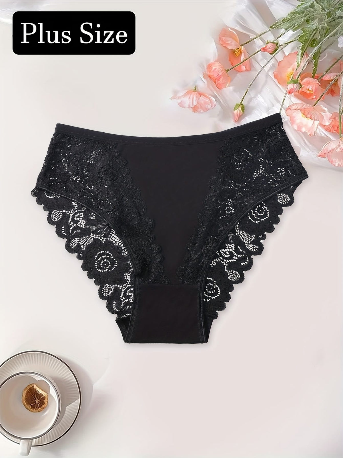 KissICON Curve Elegant Lace Floral Panties
