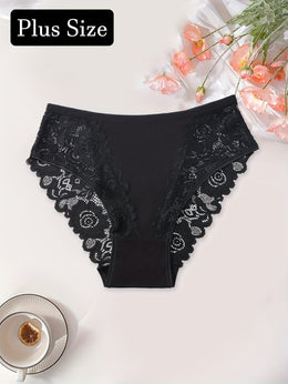 KissICON Curve Elegant Lace Floral Panties
