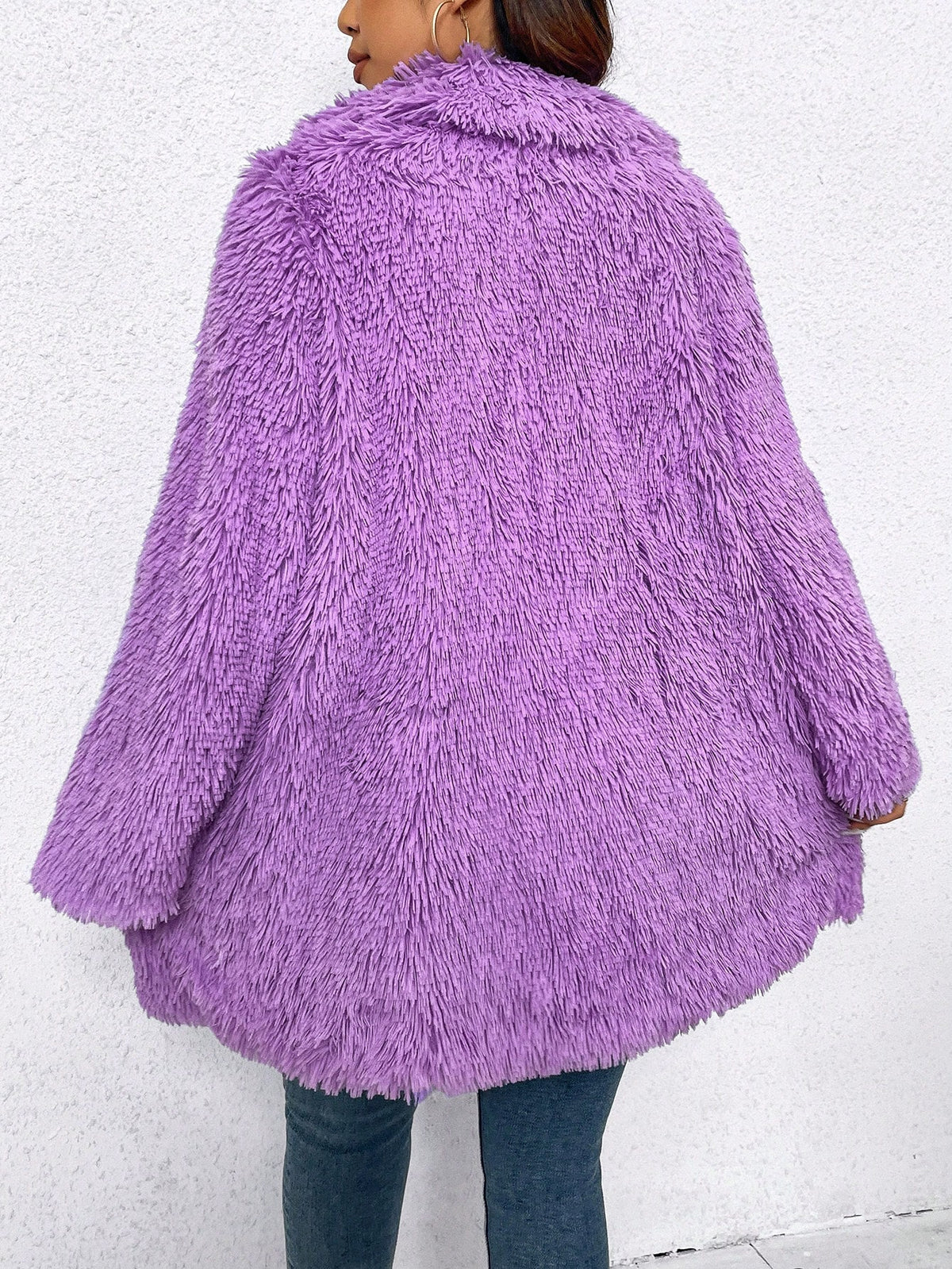 KissICON Curve Faux Fur Coat – Plush Furry Fall