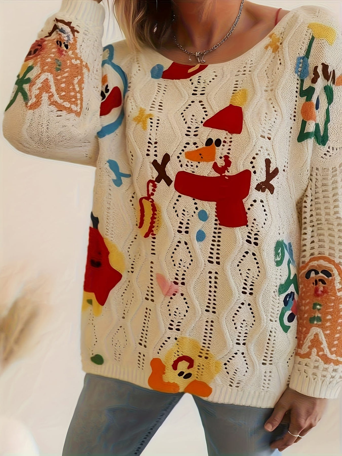 KissICON Curve Gingerbread Cozy Buttonfront Holiday