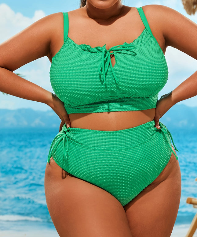 KissICON Curve Green Tieup Bikini – Chic Beach Pool