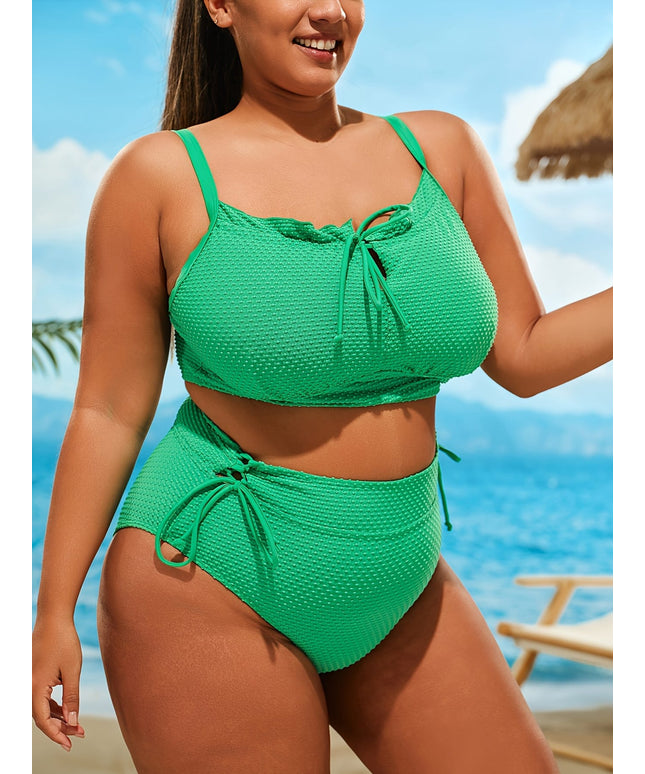 KissICON Curve Green Tieup Bikini – Chic Beach Pool