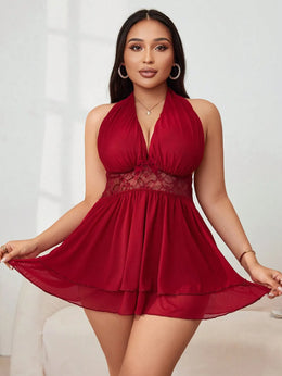 KissICON Curve Lace Mesh Splice Underwire-free Lingerie –