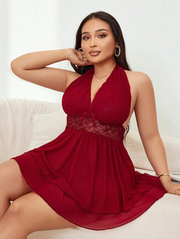 KissICON Curve Lace Mesh Splice Underwire-free Lingerie –