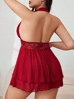 KissICON Curve Lace Mesh Splice Underwire-free Lingerie –