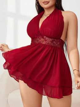 KissICON Curve Lace Mesh Splice Underwire-free Lingerie –