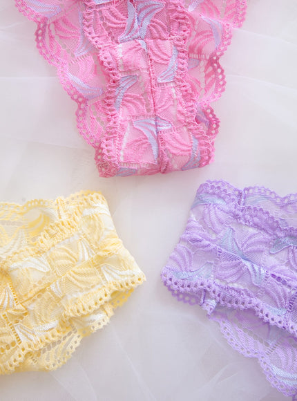 KissICON Curve Lace Thong Briefs – Comfy 3pack