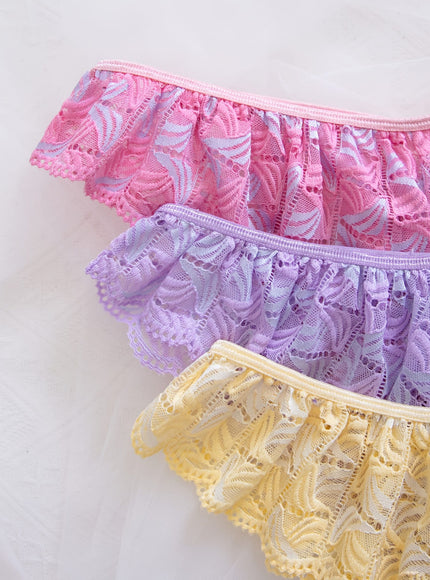 KissICON Curve Lace Thong Briefs – Comfy 3pack