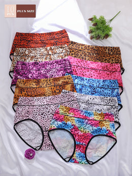 KissICON Curve Leopard Colorblock Briefs – 10pack
