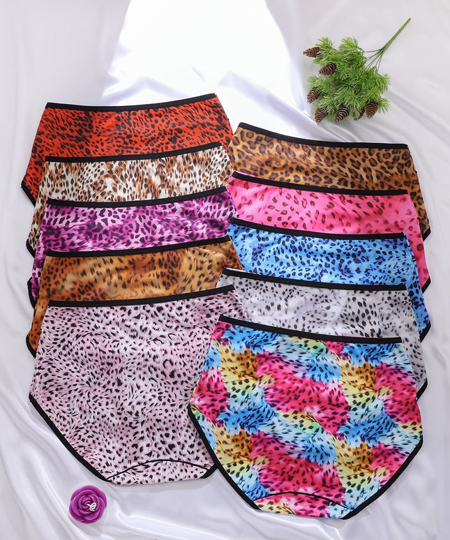 KissICON Curve Leopard Colorblock Briefs – 10pack