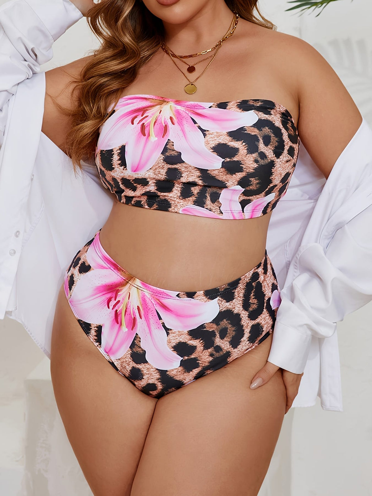 KissICON Curve Leopard Print Bikini – Detachable Straps