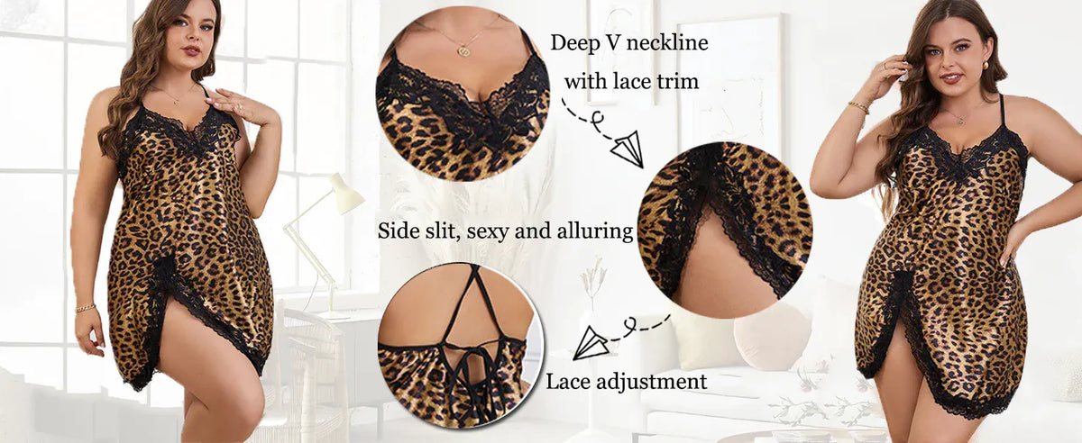 KissICON Curve Leopard Print Women's Camisole