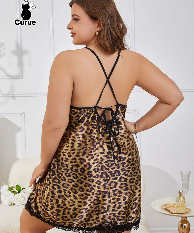KissICON Curve Leopard Print Women's Camisole