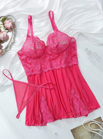 KissICON Curve Lingerie – Lace Contrast Mesh