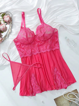 KissICON Curve Lingerie – Lace Contrast Mesh