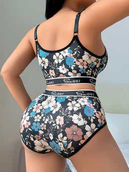KissICON Curve Mesh Floral Bra