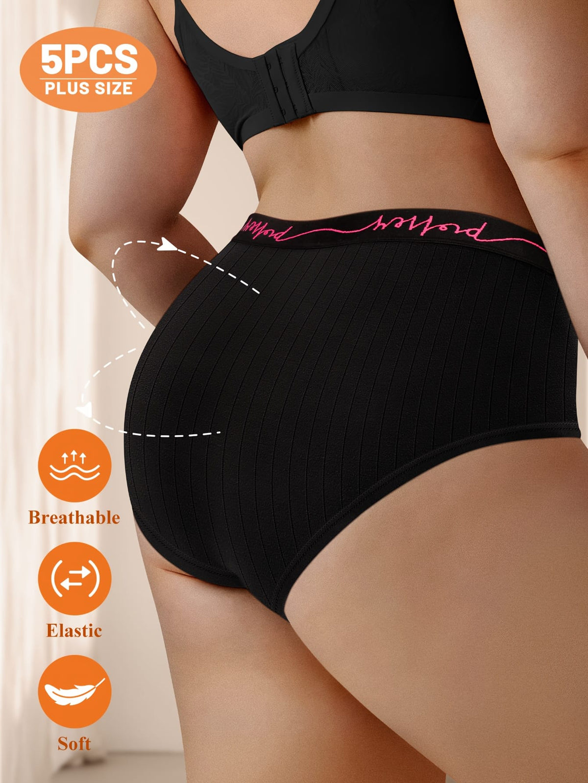 KissICON Curve Midrise Panties Elegant Soft
