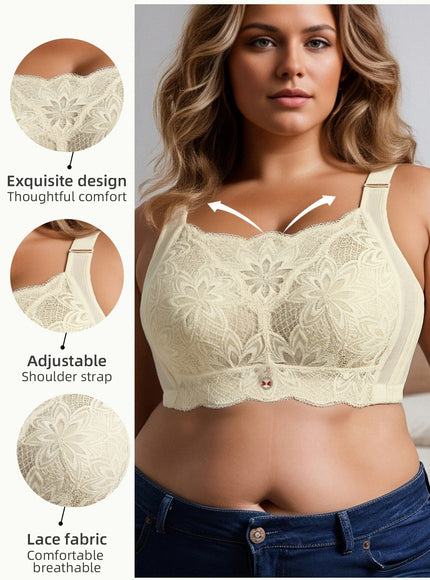 KissICON Curve Minimizer Pushup Lace Shaping Bra