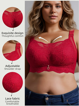 KissICON Curve Minimizer Pushup Lace Shaping Bra