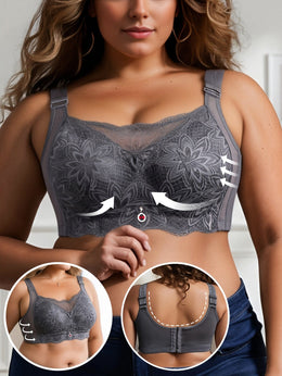 KissICON Curve Minimizer Pushup Lace Shaping Bra