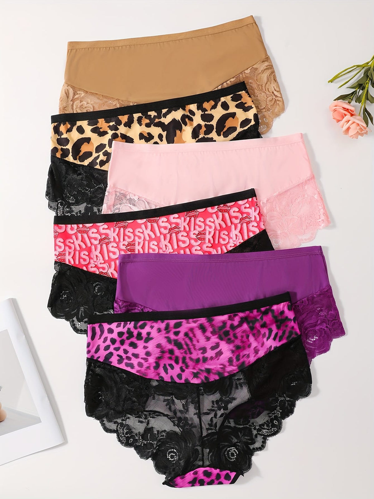 KissICON Curve Panties 6pack Comfy Spliced