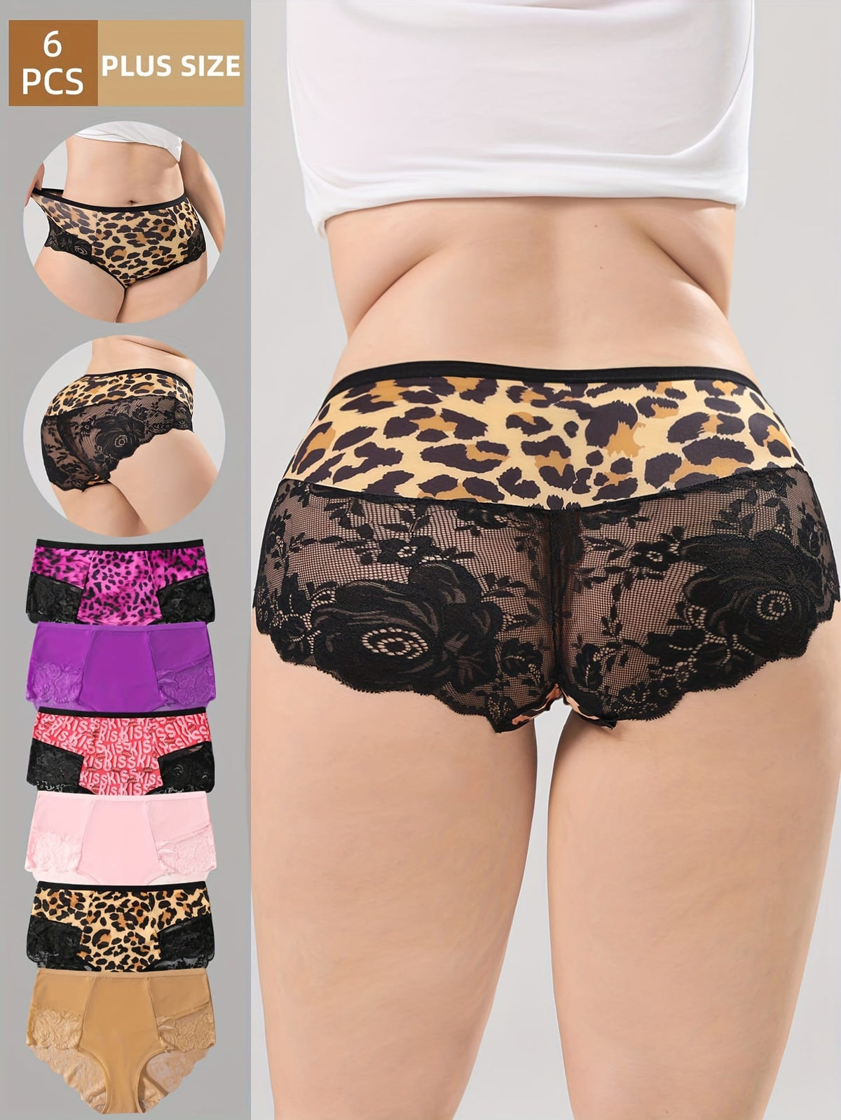 KissICON Curve Panties 6pack Comfy Spliced