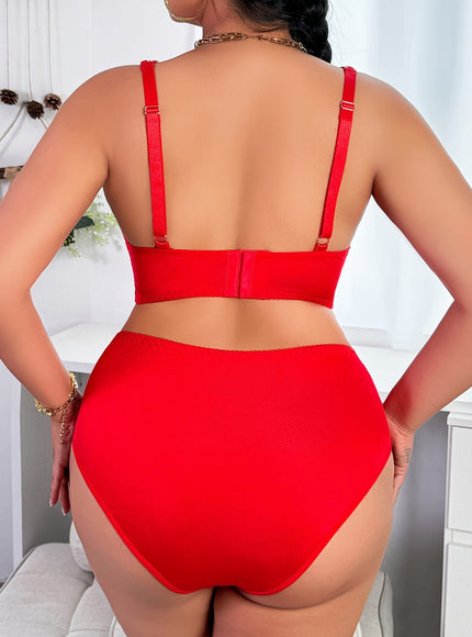 KissICON Curve Red Lace Full Coverage Bra
