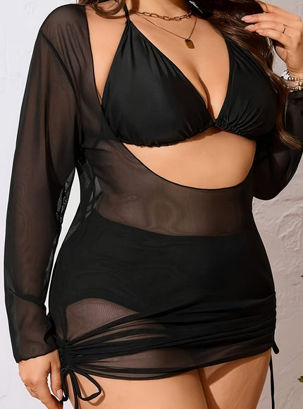 KissICON Curve Resort Long Sleeve Coverup