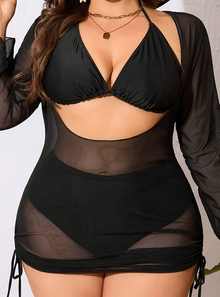 KissICON Curve Resort Long Sleeve Coverup