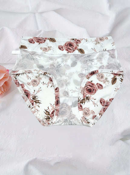 KissICON Curve Rose Print Soft Briefs – 6pack