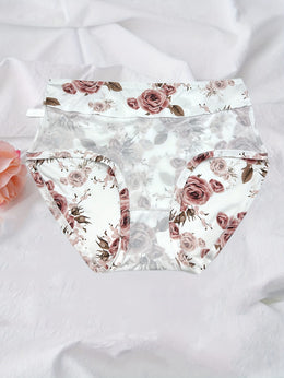 KissICON Curve Rose Print Soft Briefs – 6pack