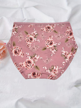 KissICON Curve Rose Print Soft Briefs – 6pack