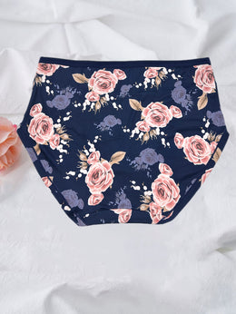 KissICON Curve Rose Print Soft Briefs – 6pack