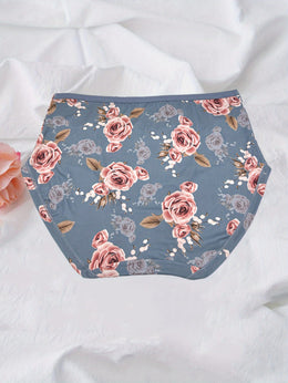 KissICON Curve Rose Print Soft Briefs – 6pack