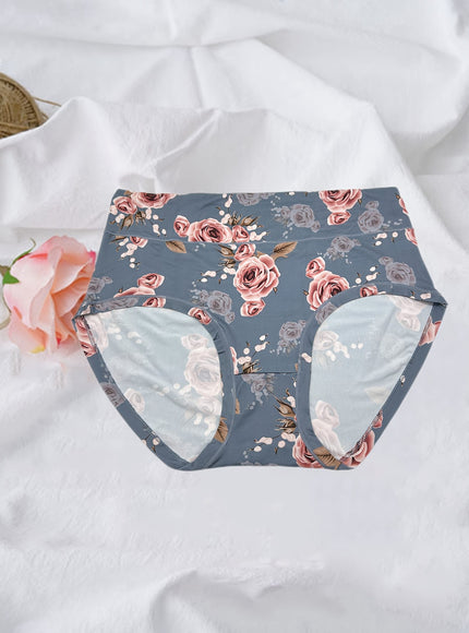 KissICON Curve Rose Print Soft Briefs – 6pack